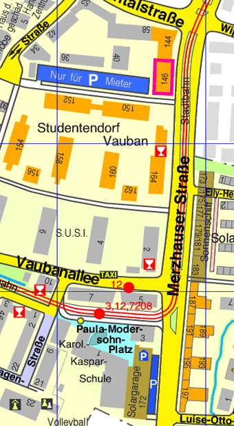 Lage Merzhauser-Straße